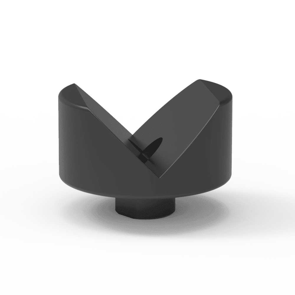 v-block 90 D28 Prism with screwed-in collar Ø80x90° - Image 1
